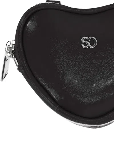 Stand Oil Heart Logo Keyring In Black