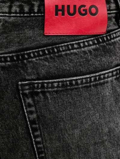 Hugo Boss Hugo 840 Five-pocket Jeans In Black