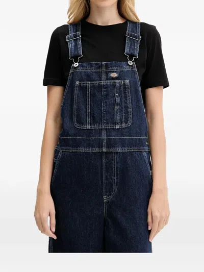 Dickies Cotton Jumpsuit In Blue