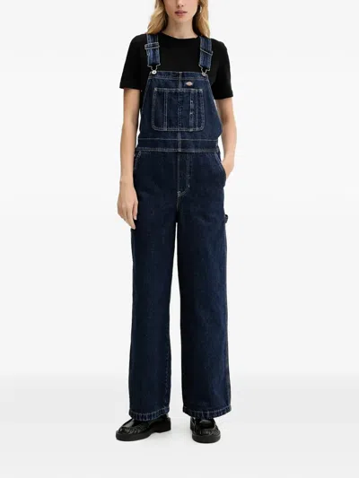 Dickies Cotton Jumpsuit In Blue