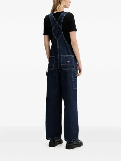 Dickies Cotton Jumpsuit In Blue