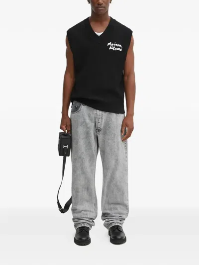 Aries Button-fastening Jeans In Gray
