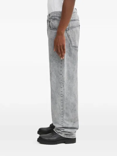 Aries Button-fastening Jeans In Gray