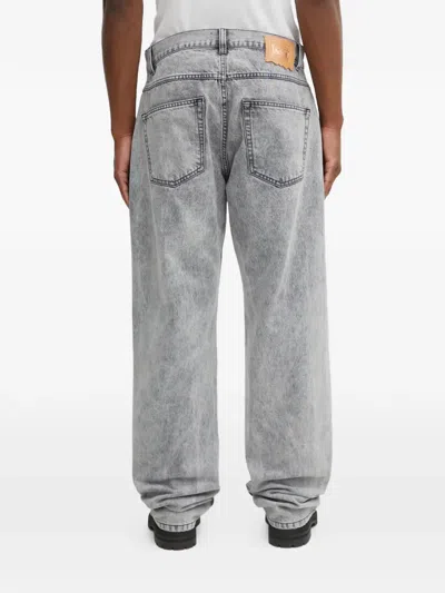 Aries Button-fastening Jeans In Gray