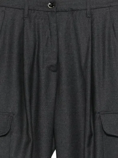 Nine In The Morning Sophie Cargo Trousers In Black