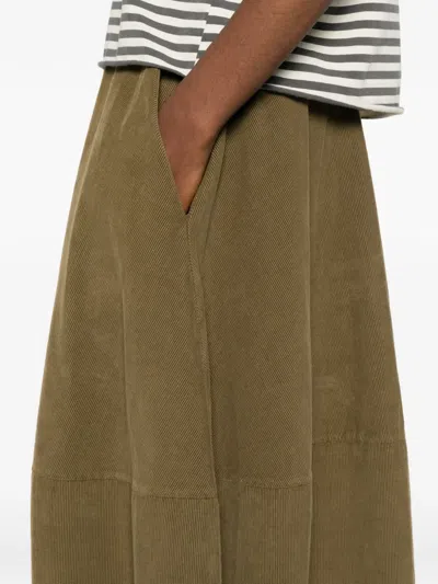 灯芯绒松紧腰身半身裙