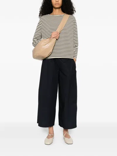 Labo Art Lola Striped Long-sleeve Top In Brown