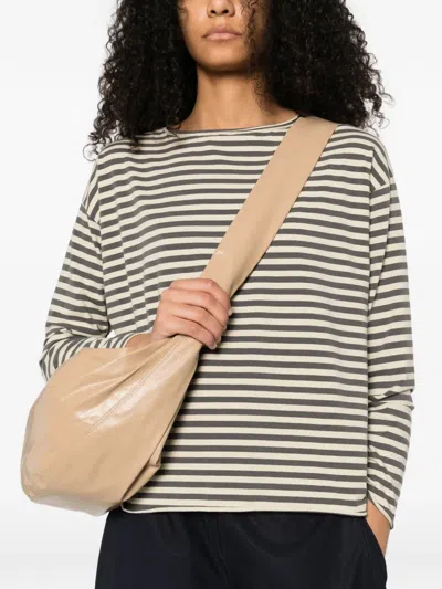 Labo Art Lola Striped Long-sleeve Top In Brown