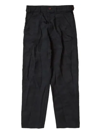 Comme Des Garçons Camouflage-pattern Pants In Black