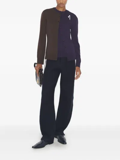 Tory Burch Stripe Japanese Jersey Sweatpant In Black