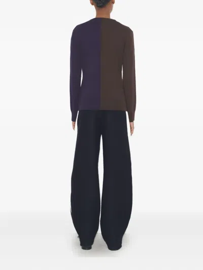 Tory Burch Stripe Japanese Jersey Sweatpant In Black