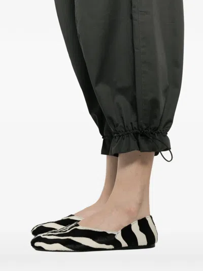 Psophia Drawstrings Cropped Trousers In Black