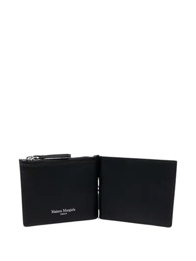 Maison Margiela Zip Detail Wallet In Black