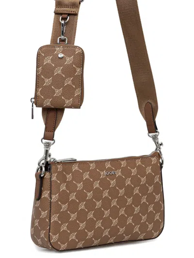 Joop Logo-patterned Cross-body Bag In Brown