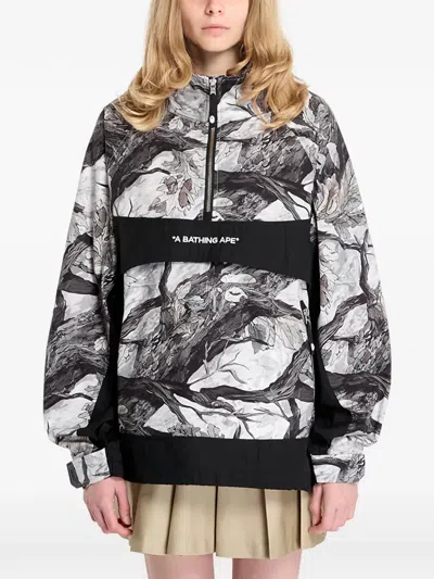 A Bathing Ape Tree Edge Camo Jacket In Multi