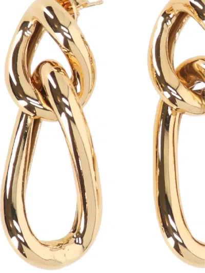 Rasna Knotted Drop Earrings In Gold