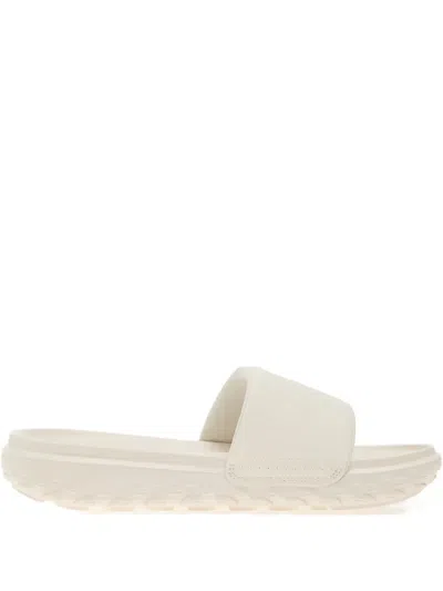 The North Face Never Stop Cush Embossed-logo Slides In Neutral
