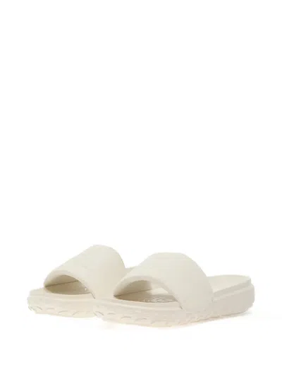 The North Face Never Stop Cush Embossed-logo Slides In Neutral