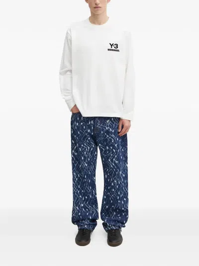 Aries Printed Jeans In Blue