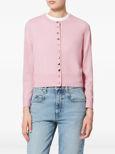 Isabel Marant Idesia Button Cardigan In Pink