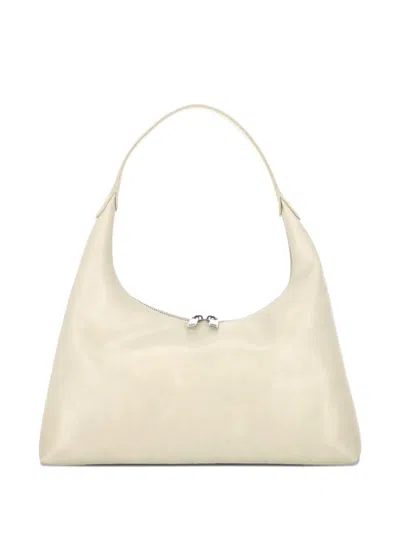 Stand Oil Plump Zip Shoulder Bag In Neutral