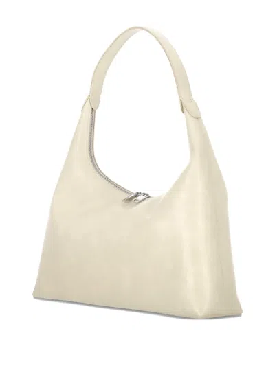 Stand Oil Plump Zip Shoulder Bag In Neutral