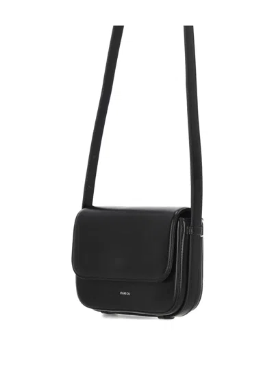 Stand Oil Riddle Flap Crossbody Bag In Black