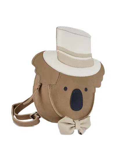 Donsje Koala-design Backpack In Brown