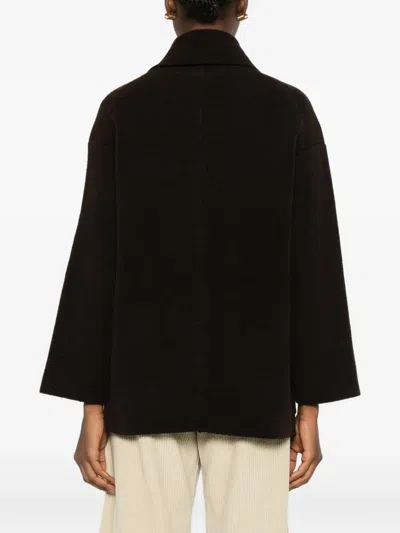 Lebor Gabala Double-breasted Coat In Black