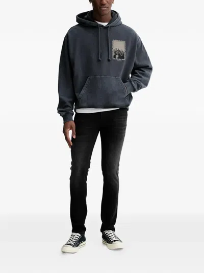 Hugo Boss Hugo 734 Logo-patch Jeans In Blue