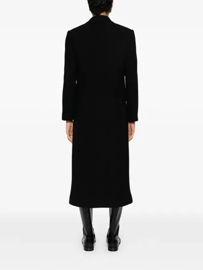 Jucca Double-breasted Coat In Black