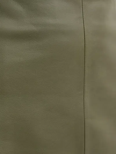 Day Birger Et Mikkelsen Danin Leather Mini Skirt In Green