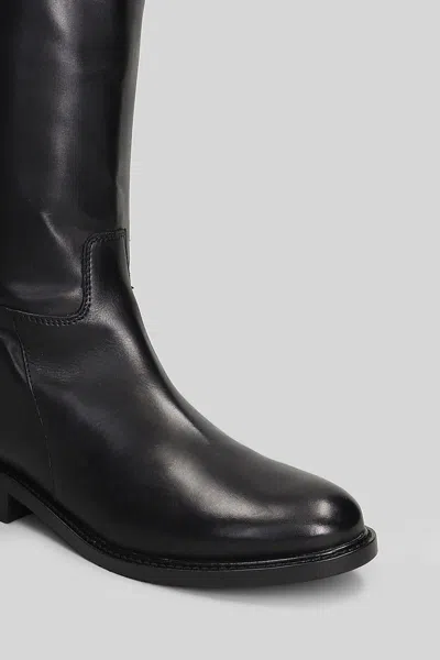 Metisse Low Heels Boots In Black