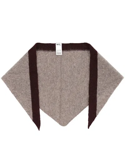 Margaret Howell Tipped Scout Scarf In Gray