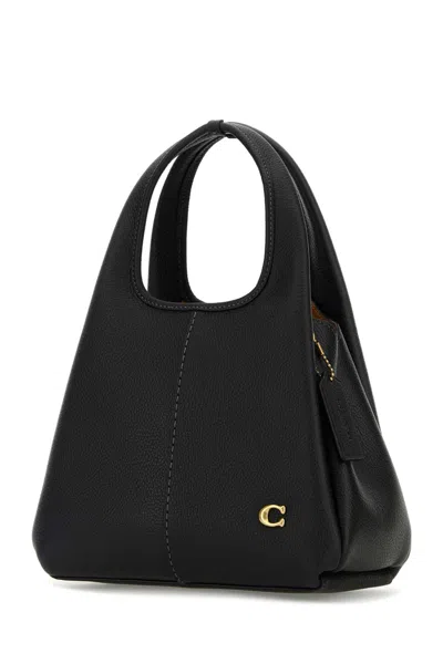 Coach Polished Pebble Leather Lana Shoulder Ba In Black