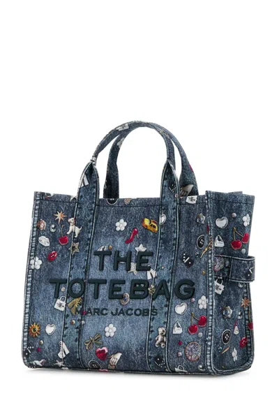 Marc Jacobs Printed Denim Medium The Tote Bag Handbag