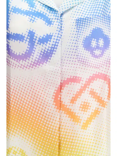 Casablanca Halftone Logo Short-sleeve Shirt In Multi