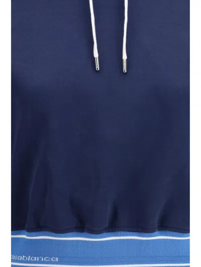 Casablanca Multicolor Cotton Sweatshirt In Blue