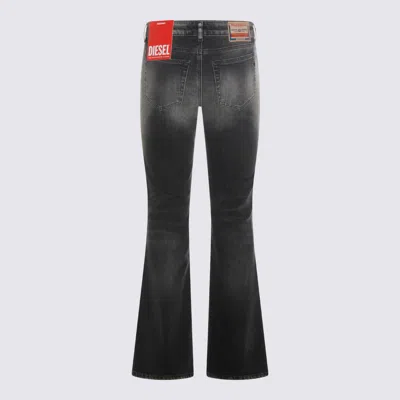 Diesel Black Cotton Jeans In Black
