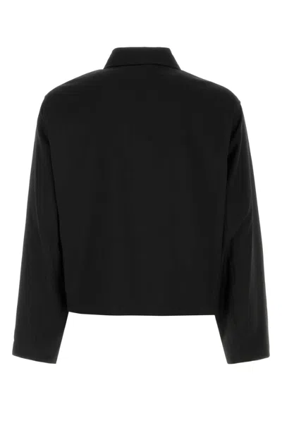 Our Legacy Virgin Wool Layering Jacket In Black
