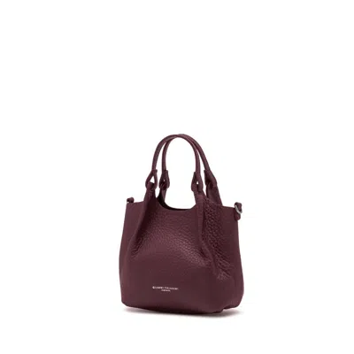 Gianni Chiarini Dua Leather Dark Red Bag In Burgundy