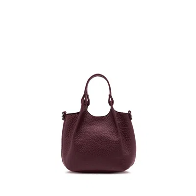 Gianni Chiarini Dua Leather Dark Red Bag In Burgundy
