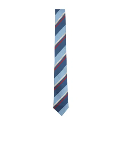 Paul Smith Horizontal Stripe Tie Regular Width Design In Multi