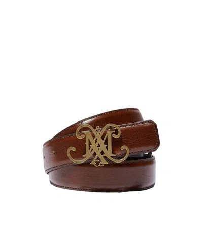 Maxco. Logo Belt In Brown