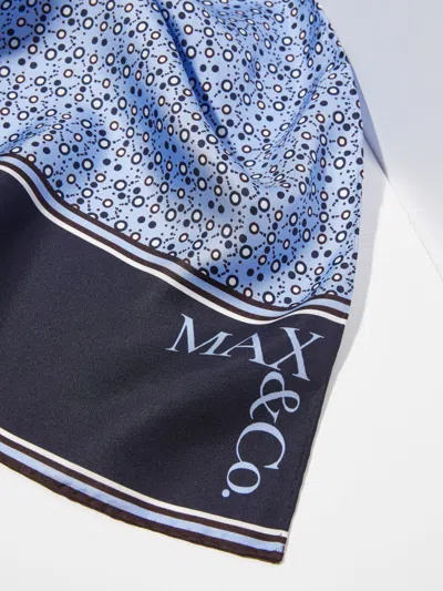 Maxco. Twill Scarf In Blue
