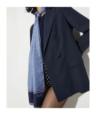 Maxco. Twill Scarf In Blue