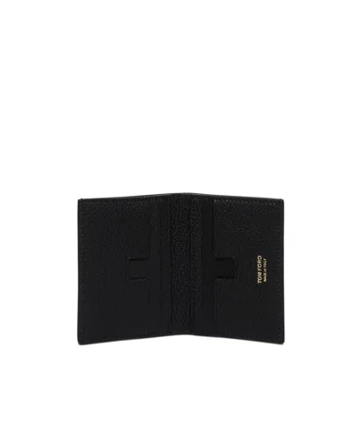 Tom Ford Leather Wallet In Black