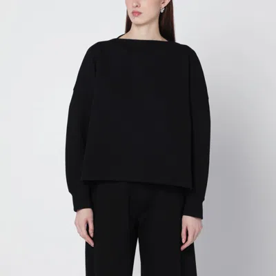Alaïa Oversized Cotton-jersey Sweatshirt In Black