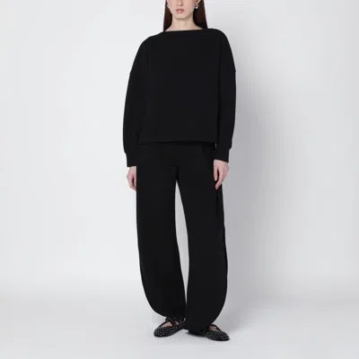 Alaïa Oversized Cotton-jersey Sweatshirt In Black