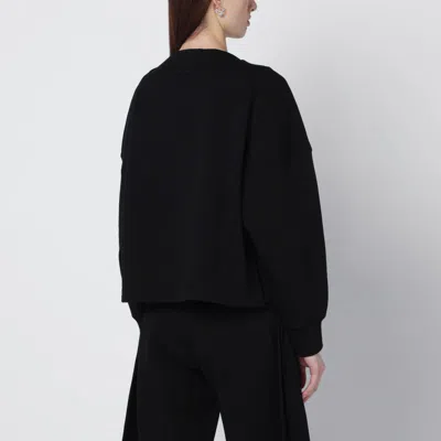 Alaïa Oversized Cotton-jersey Sweatshirt In Black